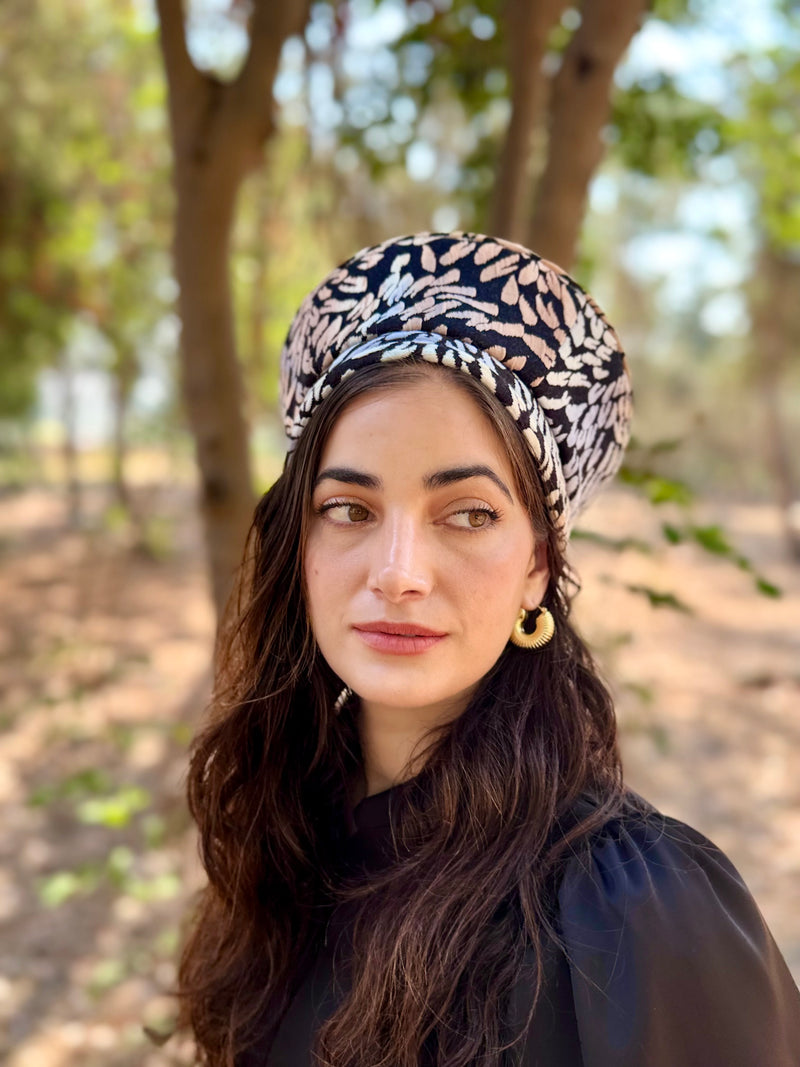 ⁨⁨⁨⁨ כובע שיק קומפורט עלי כותרת תכלת ⁩⁩⁩⁩ (7878143017136)