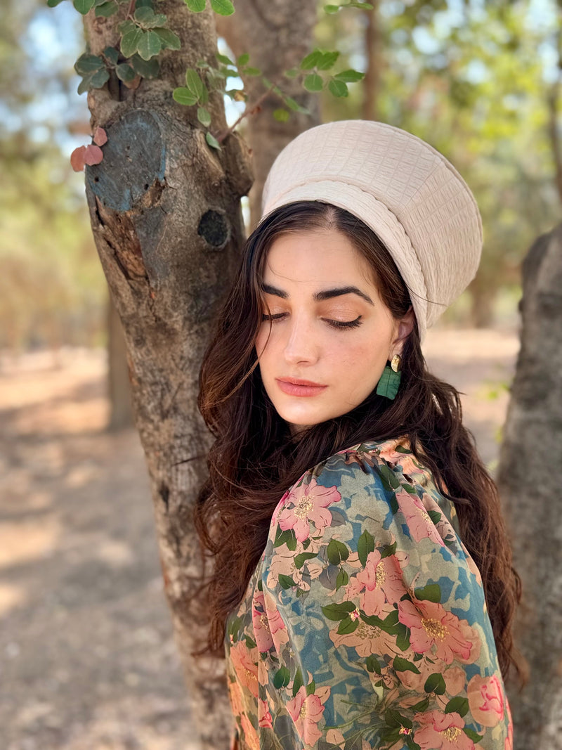⁨⁨⁨⁨ כובע שיק קומפורט בז׳ ⁩⁩⁩⁩ (7900029550768)
