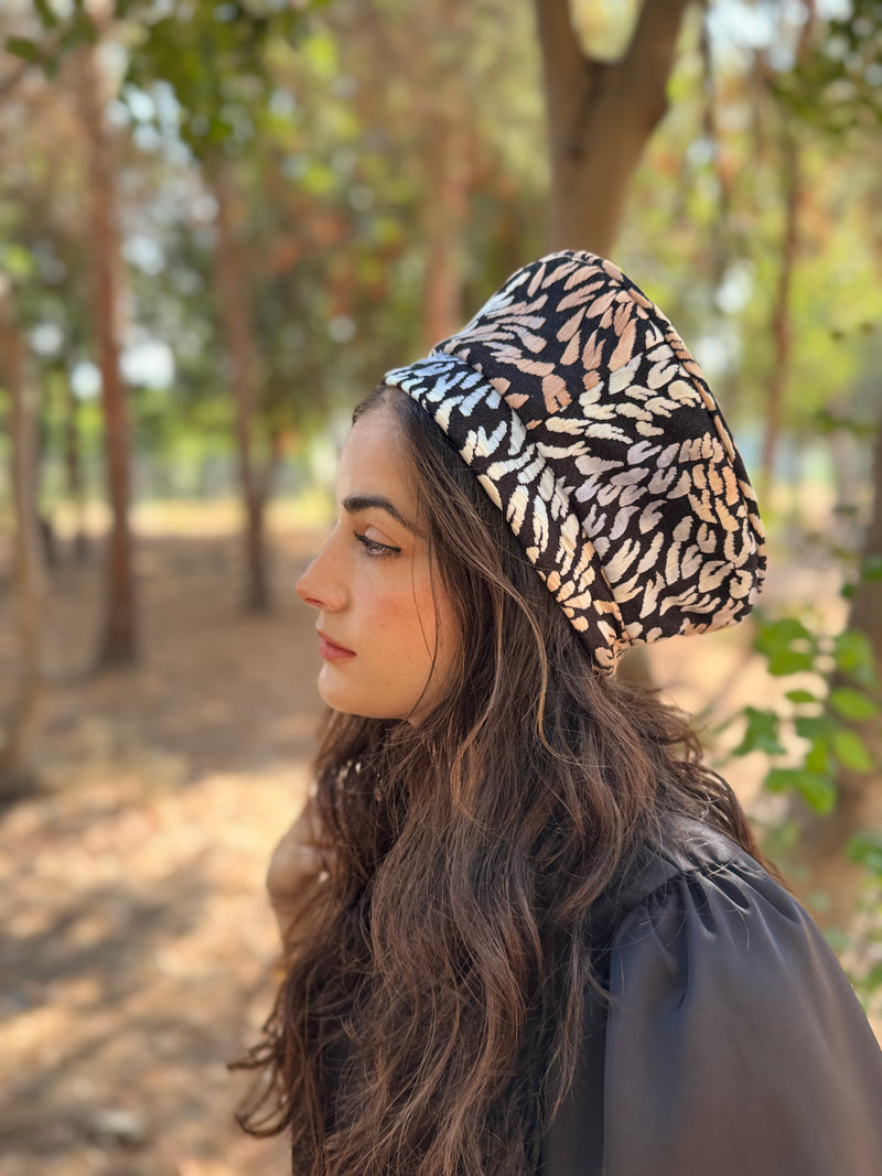 ⁨⁨⁨⁨ כובע שיק קומפורט עלי כותרת תכלת ⁩⁩⁩⁩ (7878143017136)