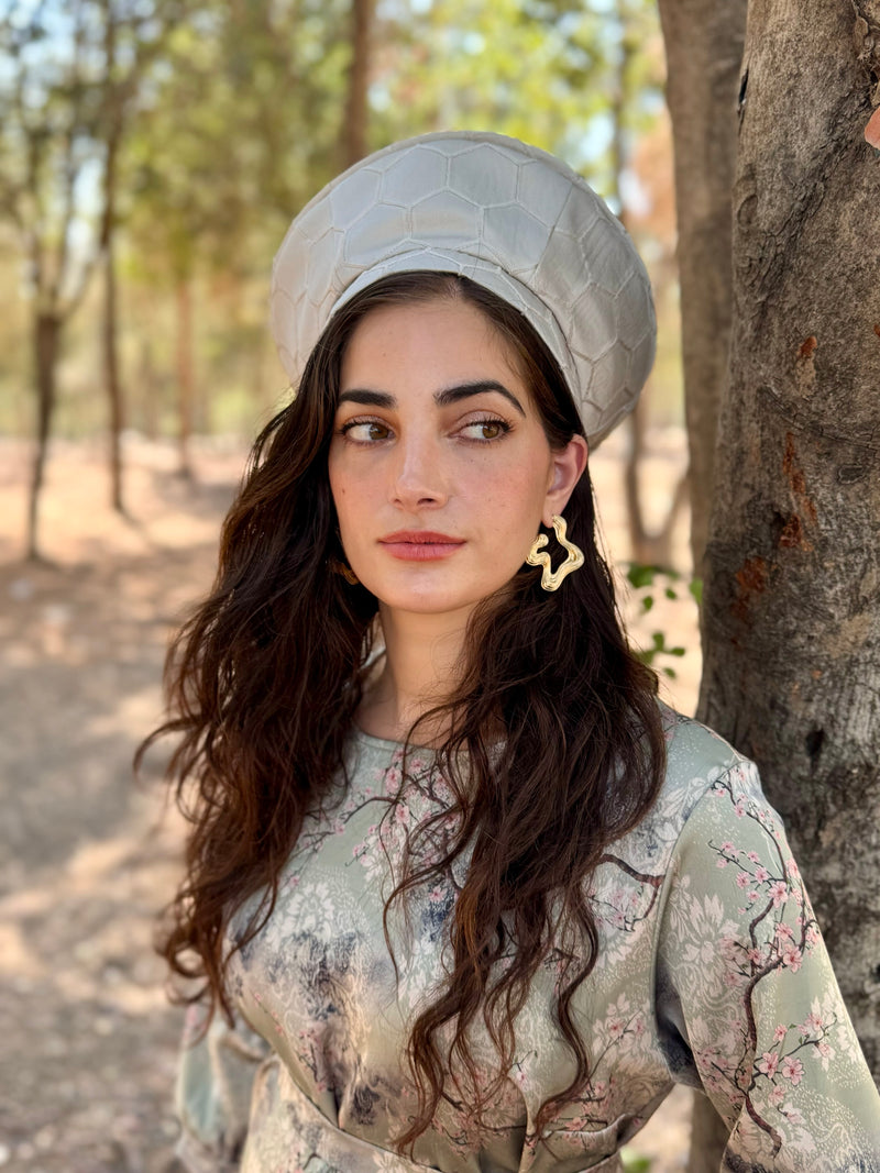 כובע שיק מעויינים אבן (7900039446704)